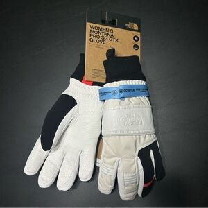 NWT NORTH FACE Women's Montana Pro Ski Gloves XS Gardenia White Warmest GORETEX
